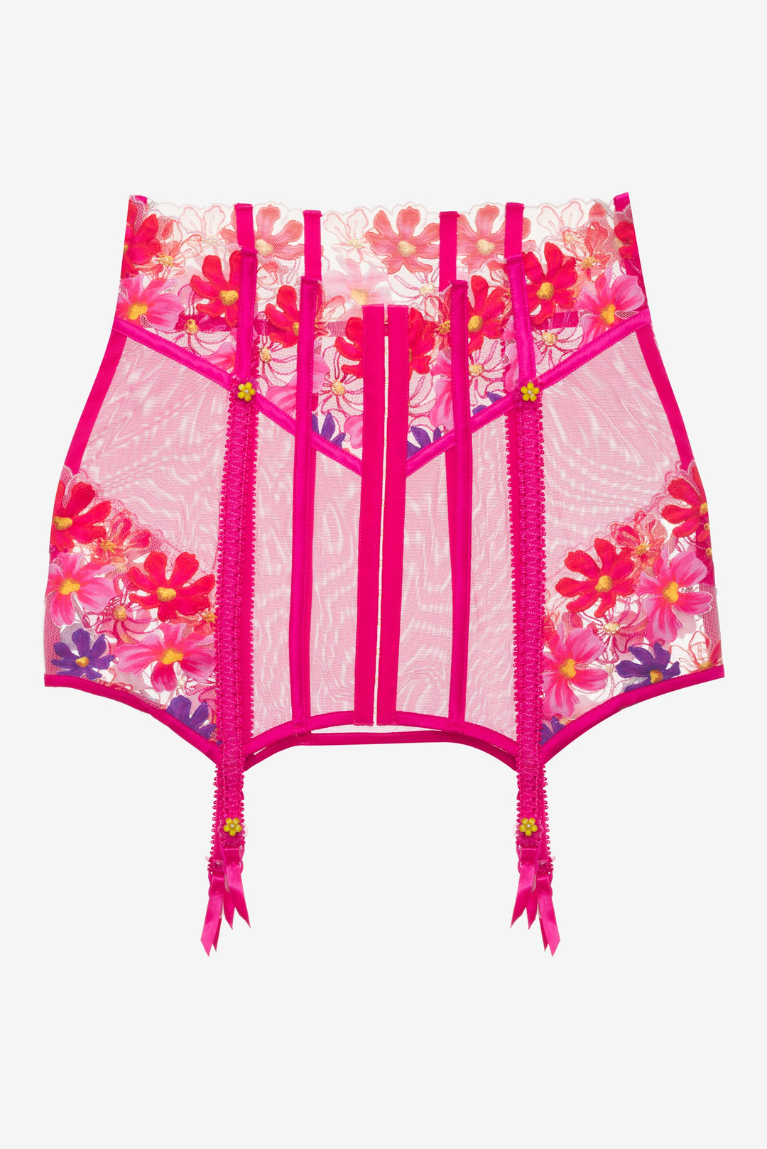 Anemone Floral Garter Skirt - Pink | For Love and Lemons