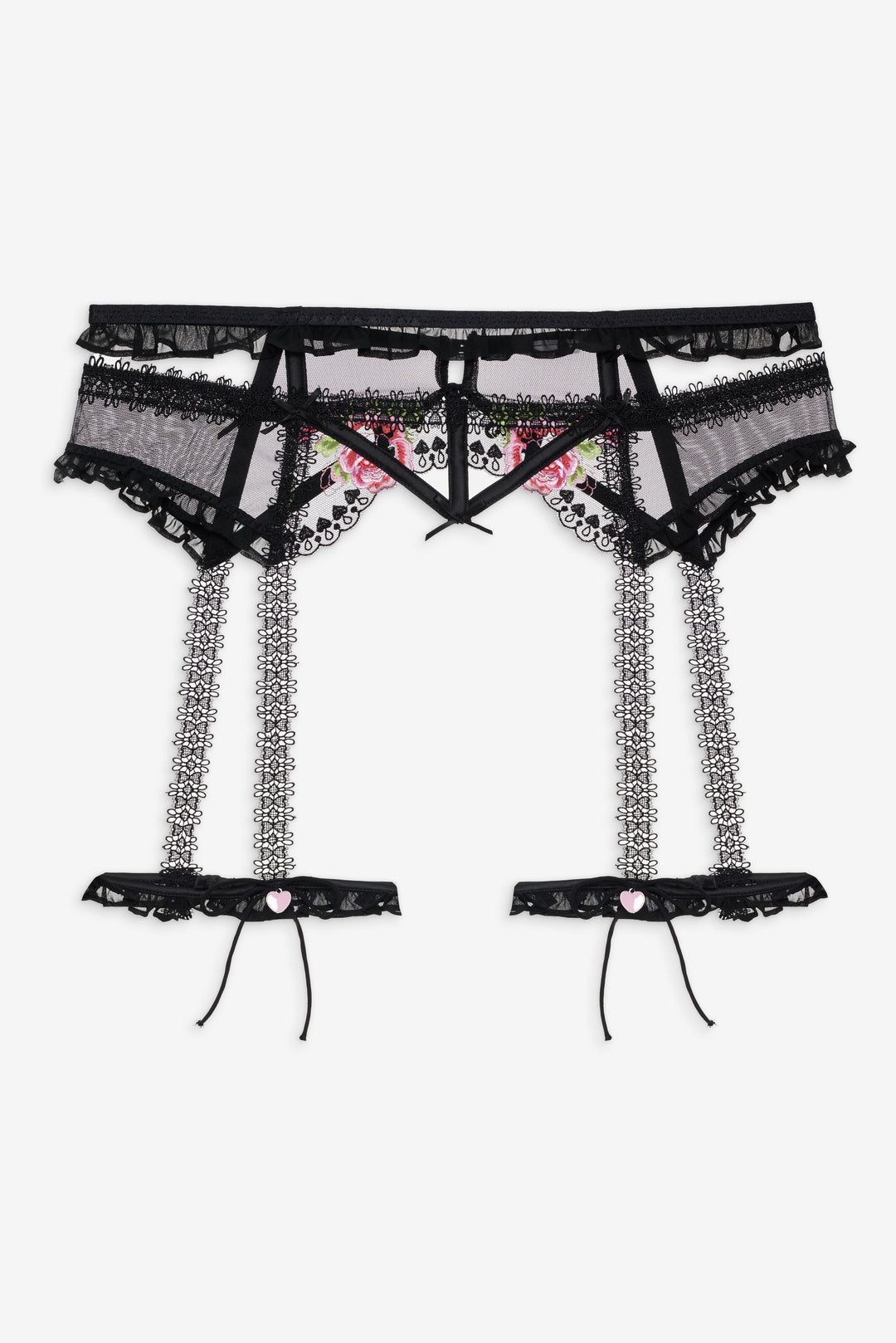 Love Garden Garter Belt - Black | For Love and Lemons