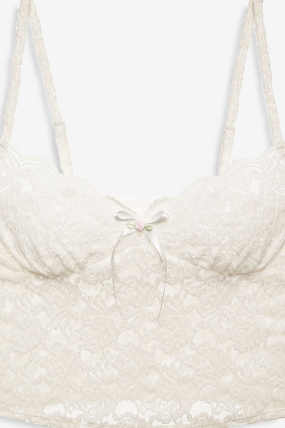 Cloud Lace Cami - White | For Love and Lemons