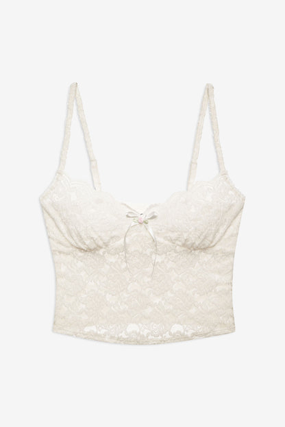 Cloud Lace Cami - White | For Love and Lemons