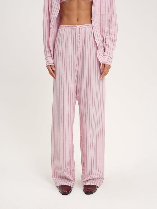 Mindy Wide Leg Pant - Pink | For Love and Lemons