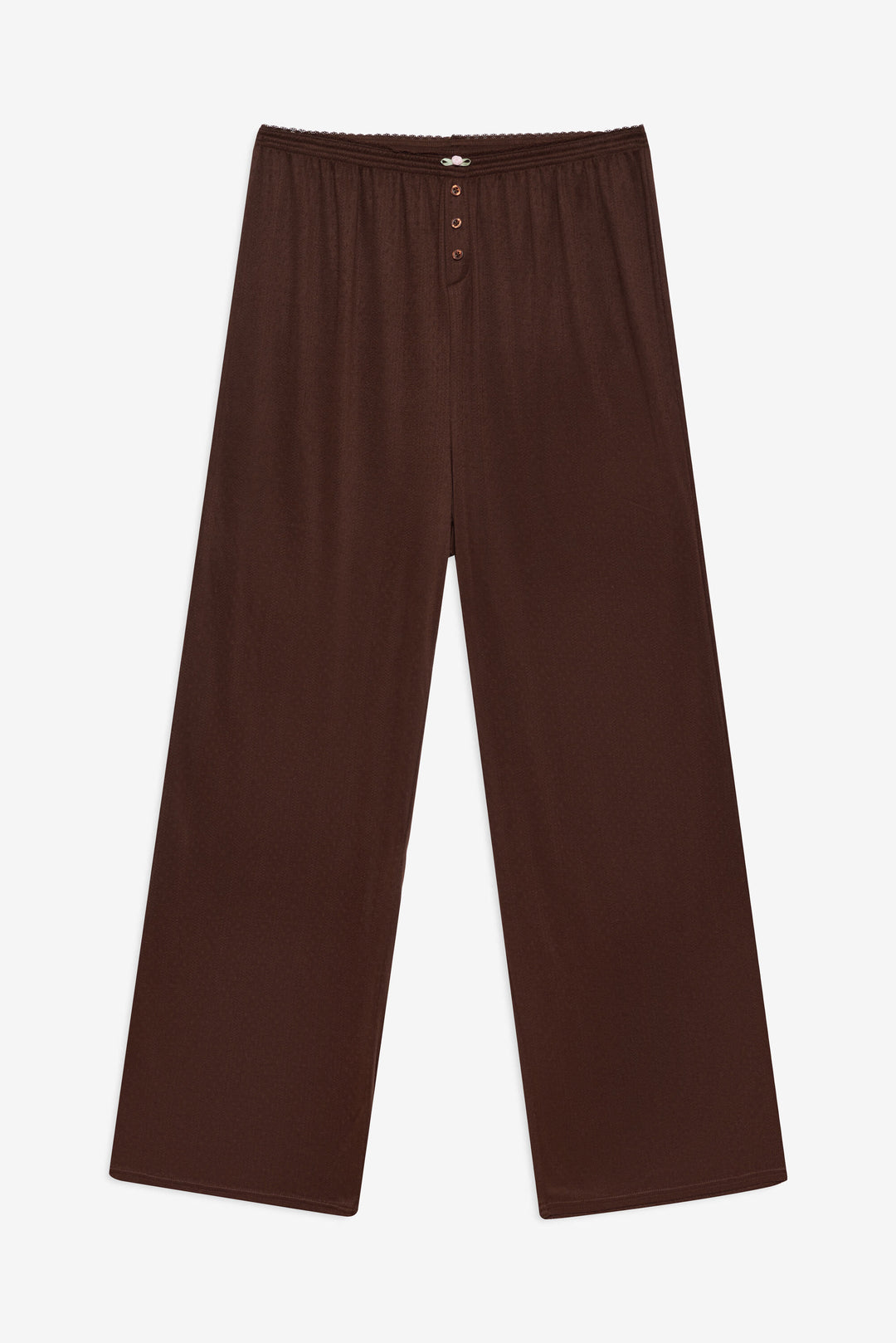 Elliana Wide Leg Pant - Chocolate | For Love and Lemons