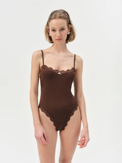 Elliana Bodysuit - Chocolate | For Love and Lemons