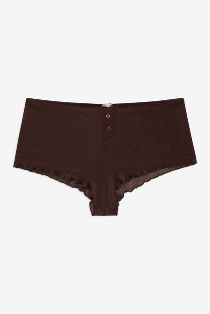 Elliana Sleep Short - Chocolate | For Love and Lemons
