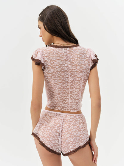 Pamela Sleep Top - LT Pink | For Love and Lemons