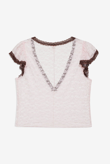 Pamela Sleep Top - LT Pink | For Love and Lemons