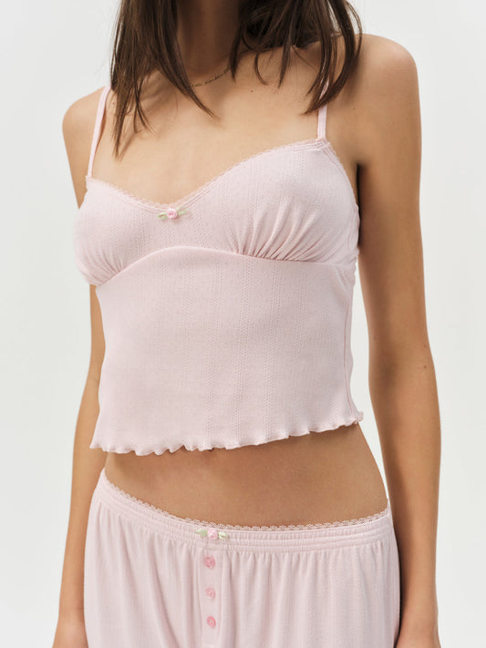 Elliana Sleep Top - Dusty Pink | For Love and Lemons