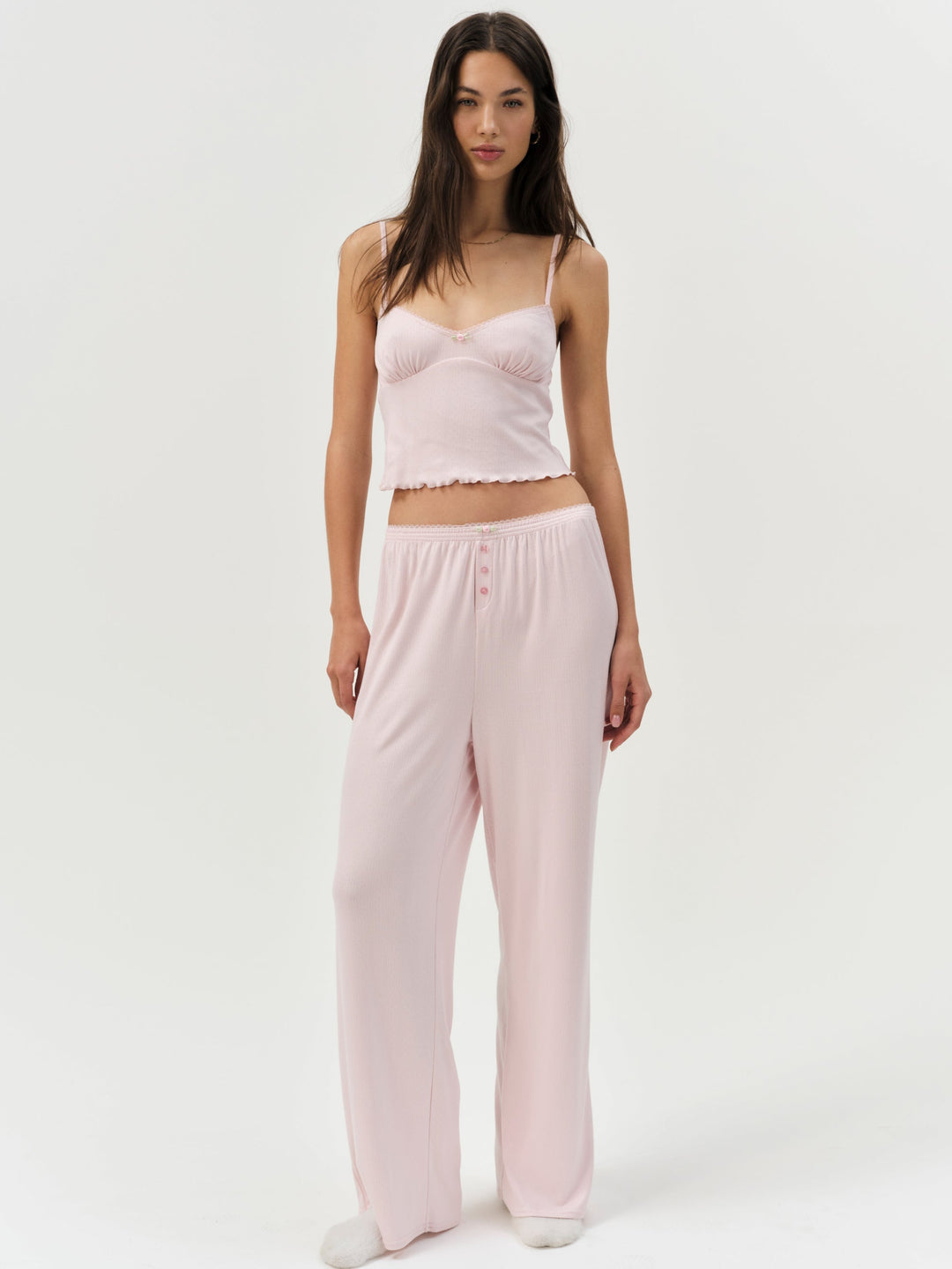 Elliana Sleep Top - Dusty Pink | For Love and Lemons
