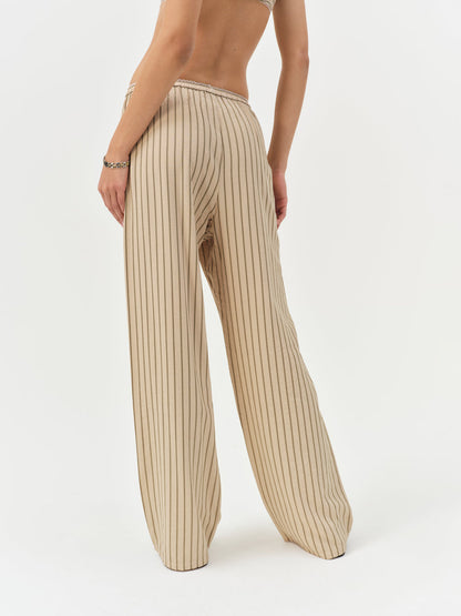 Mindy Wide Leg Pant - Brown | For Love and Lemons