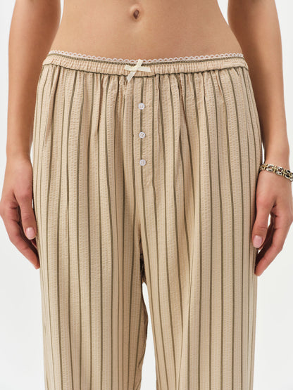 Mindy Wide Leg Pant - Brown | For Love and Lemons