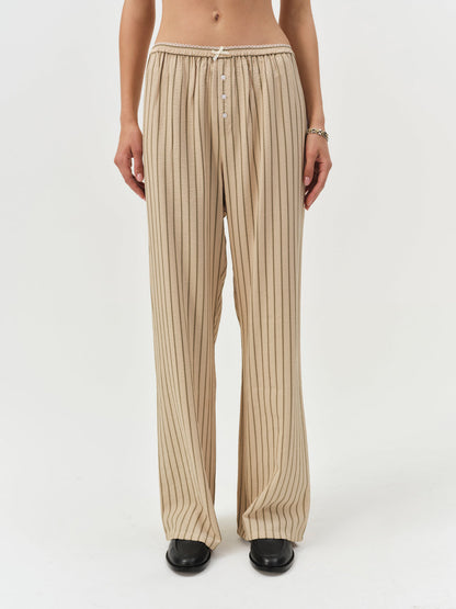 Mindy Wide Leg Pant - Brown | For Love and Lemons
