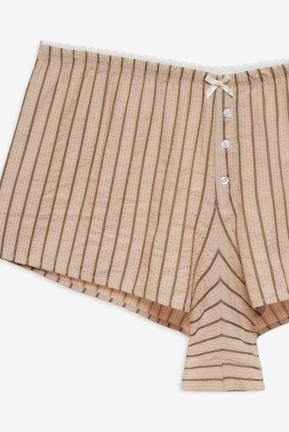 Mindy Boxer Short - Brown | For Love and Lemons