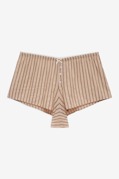 Mindy Boxer Short - Brown | For Love and Lemons