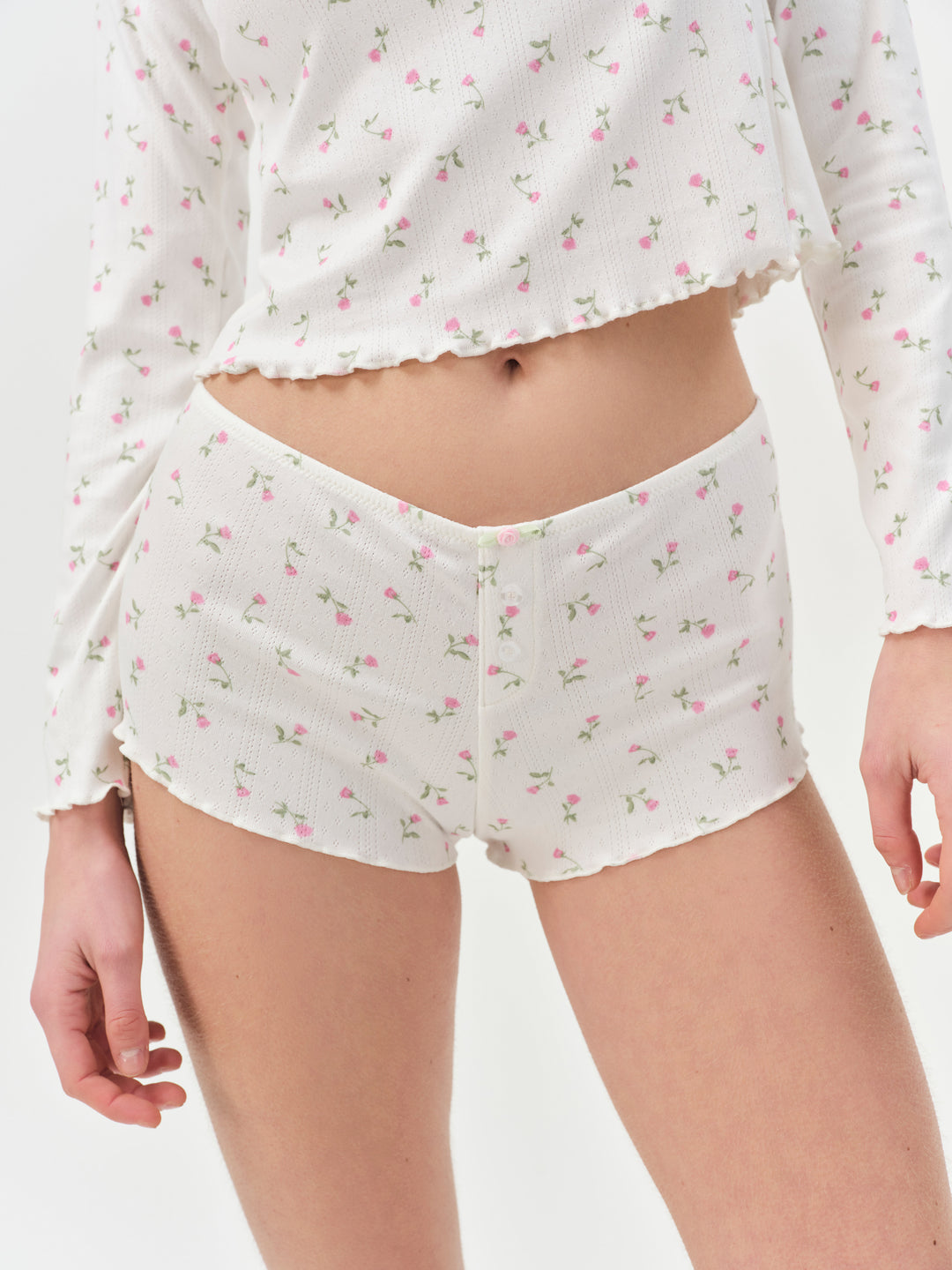 Elliana Sleep Short - White | For Love and Lemons