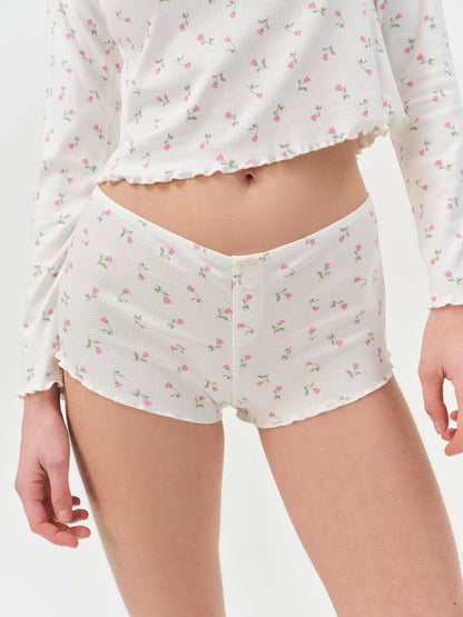Elliana Sleep Short - White | For Love and Lemons