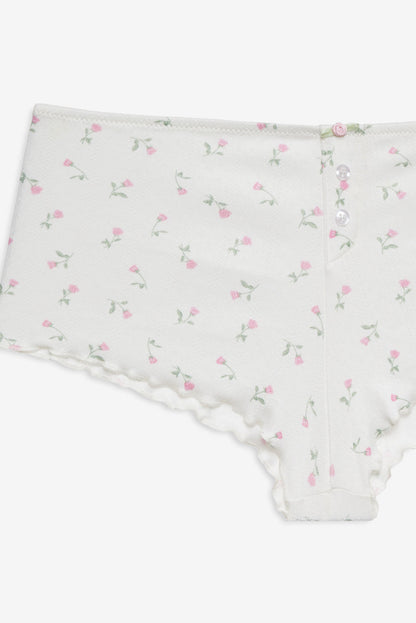 Elliana Sleep Short - White | For Love and Lemons
