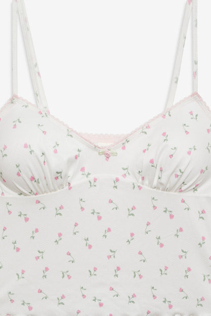Elliana Sleep Top - White | For Love and Lemons