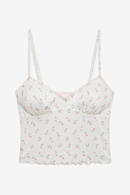 Elliana Sleep Top - White | For Love and Lemons