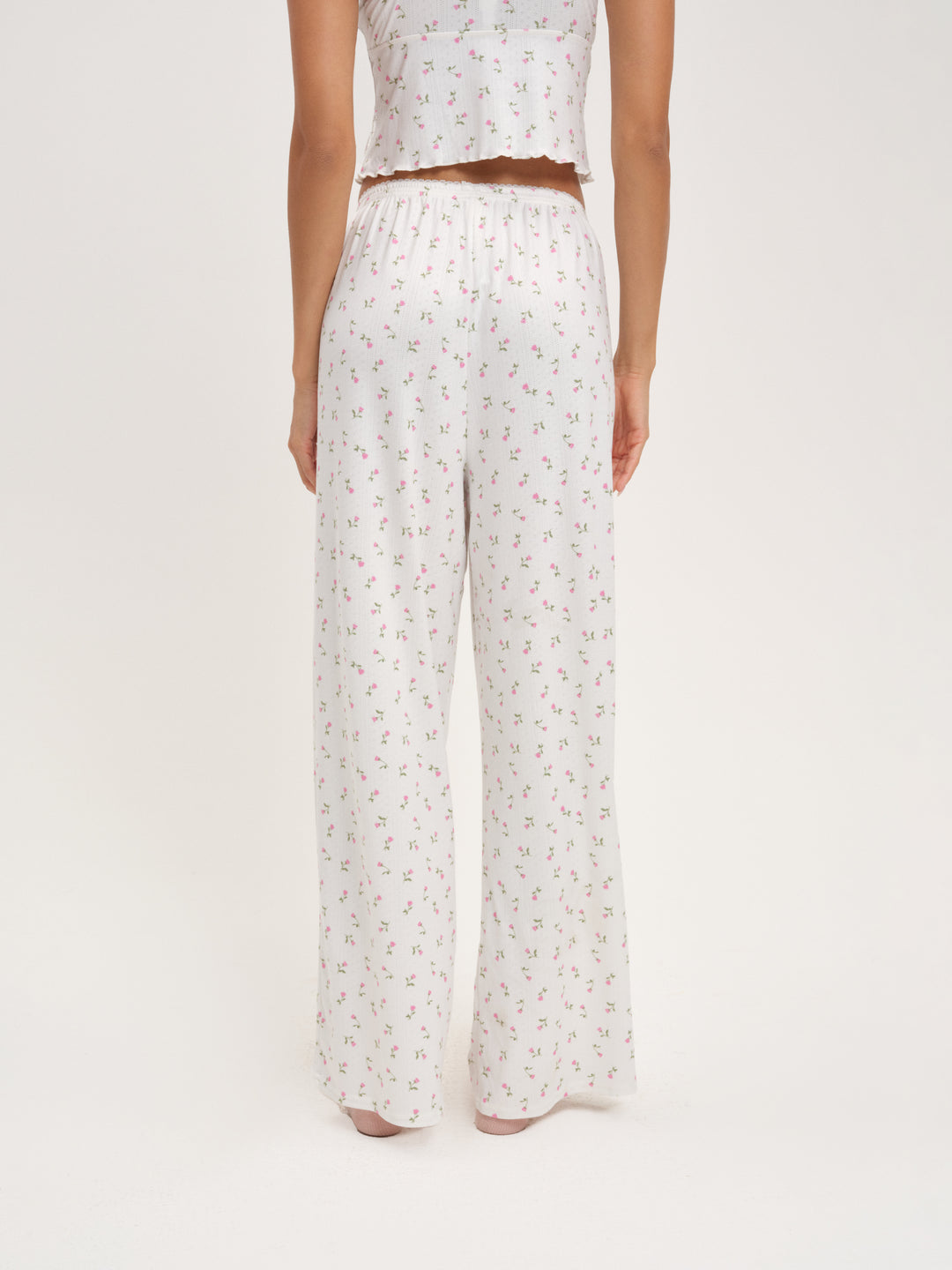 Elliana Wide Leg Pant - White | For Love and Lemons