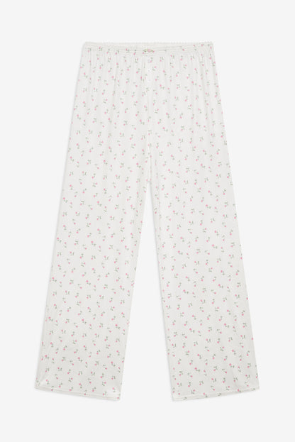 Elliana Wide Leg Pant - White | For Love and Lemons
