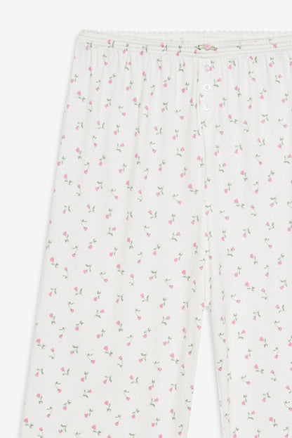 Elliana Wide Leg Pant - White | For Love and Lemons