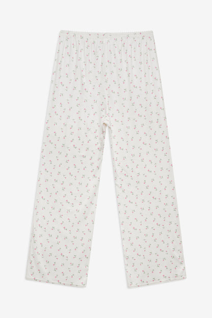 Elliana Wide Leg Pant - White | For Love and Lemons