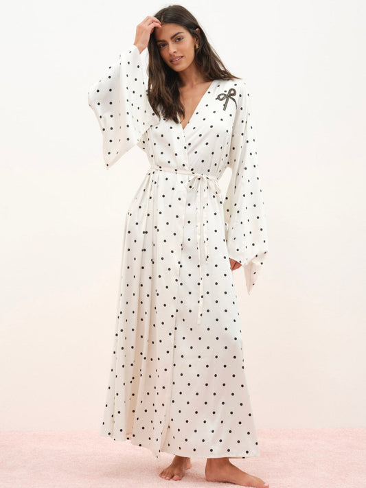 Lady Dot Robe - Cream | For Love and Lemons