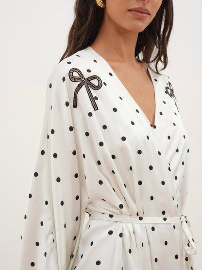 Lady Dot Robe - Cream | For Love and Lemons