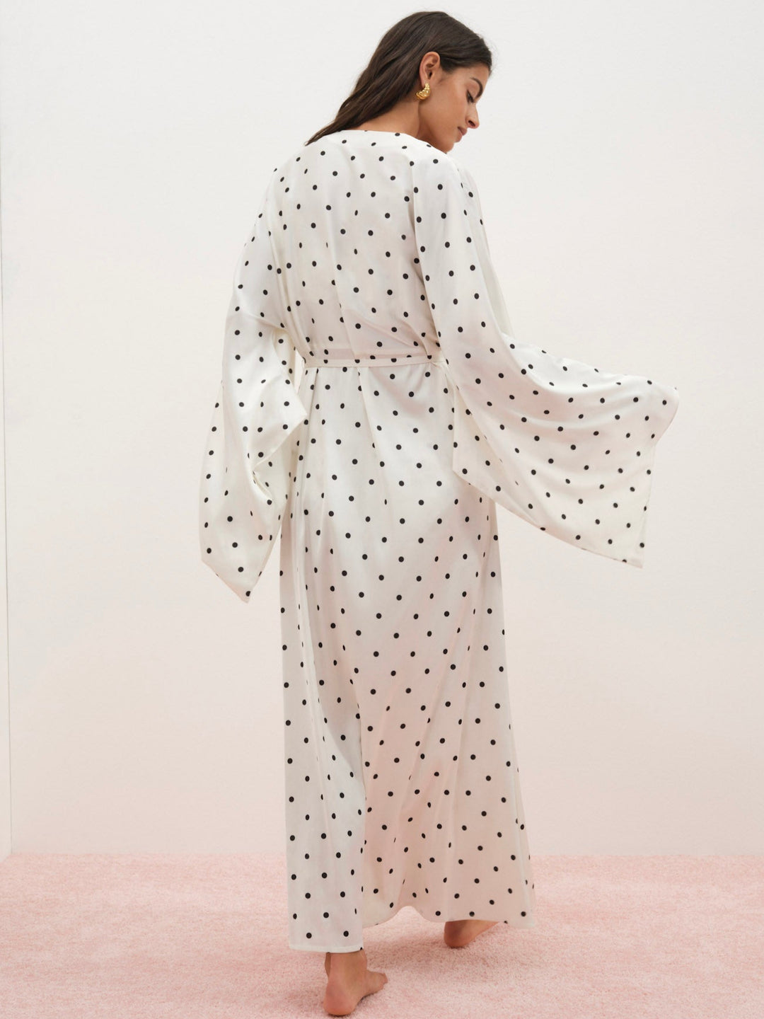 Lady Dot Robe - Cream | For Love and Lemons
