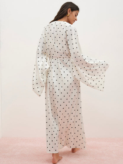Lady Dot Robe - Cream | For Love and Lemons