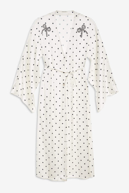 Lady Dot Robe - Cream | For Love and Lemons