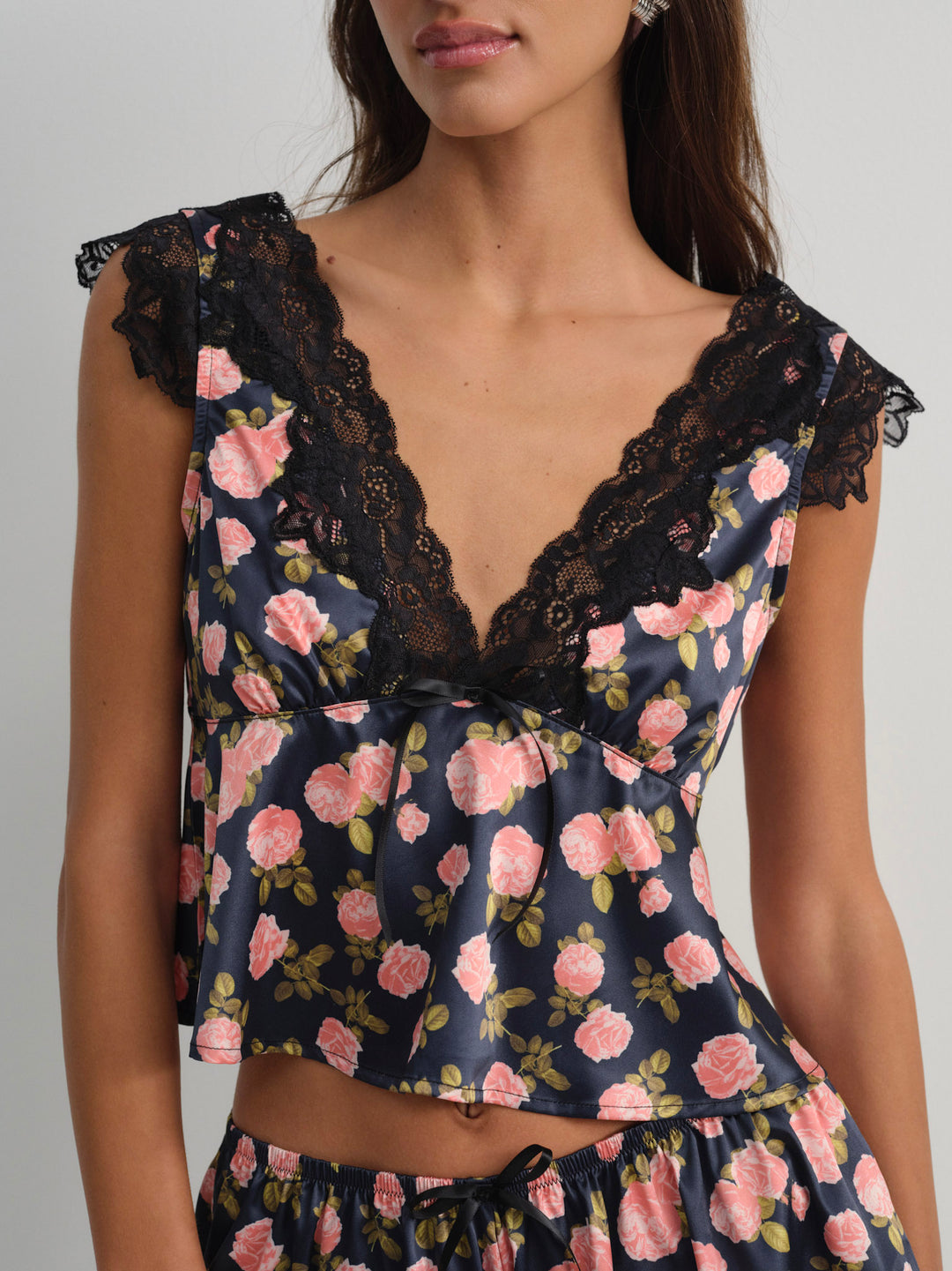 Kayla Sleep Top - Navy | For Love and Lemons