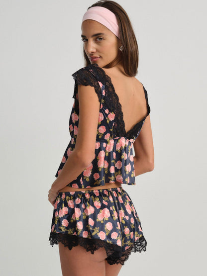 Kayla Sleep Short - Navy | For Love and Lemons