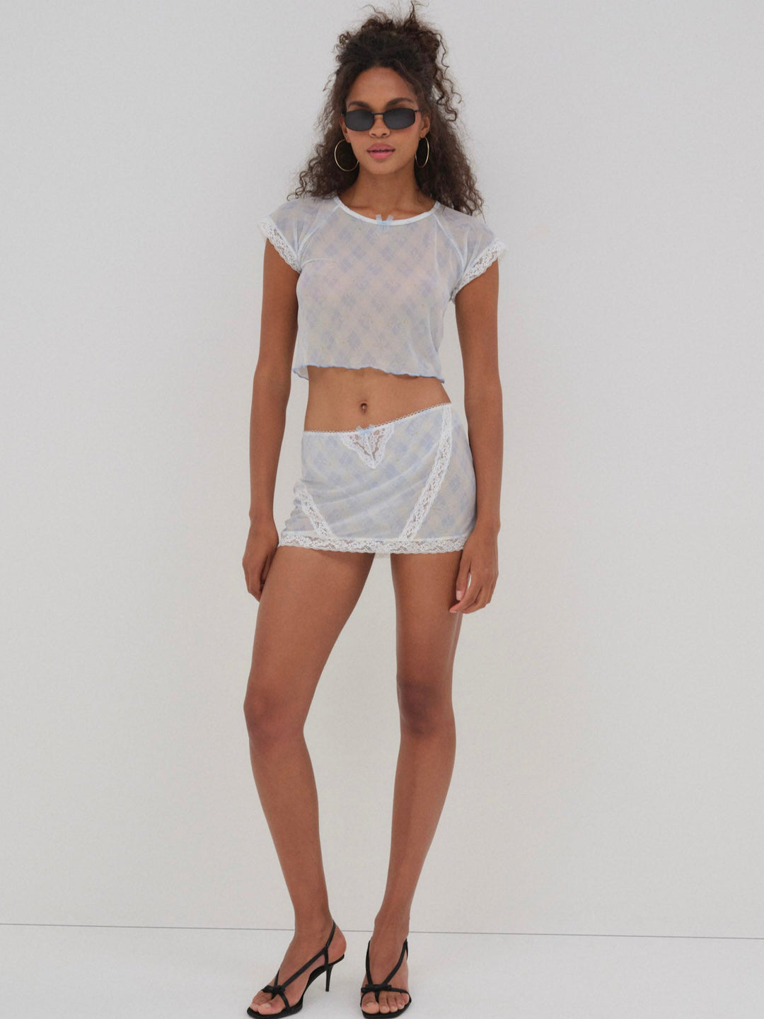Dee Dee Daisy Tee - Blue | For Love and Lemons