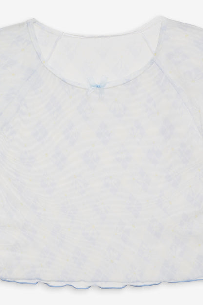 Dee Dee Daisy Tee - Blue | For Love and Lemons