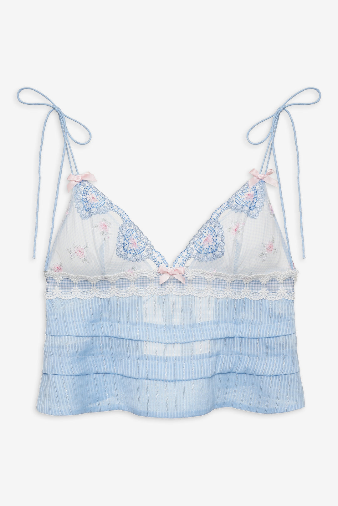 Dainty Doily Sleep Top - Blue | For Love and Lemons