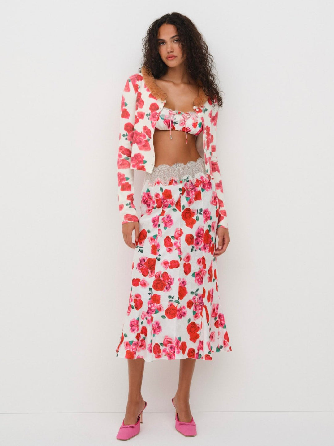 Carol Cardigan - Red | For Love and Lemons