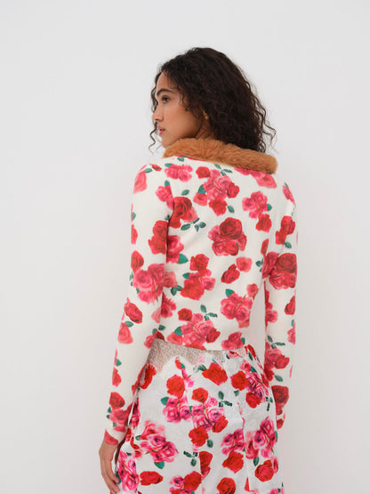 Carol Cardigan - Red | For Love and Lemons