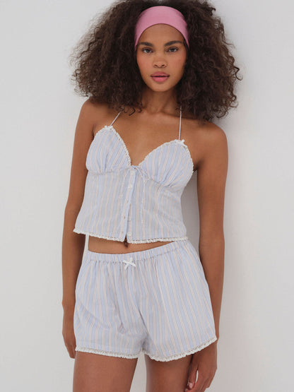 Lakeside Stripe Top - Blue | For Love and Lemons