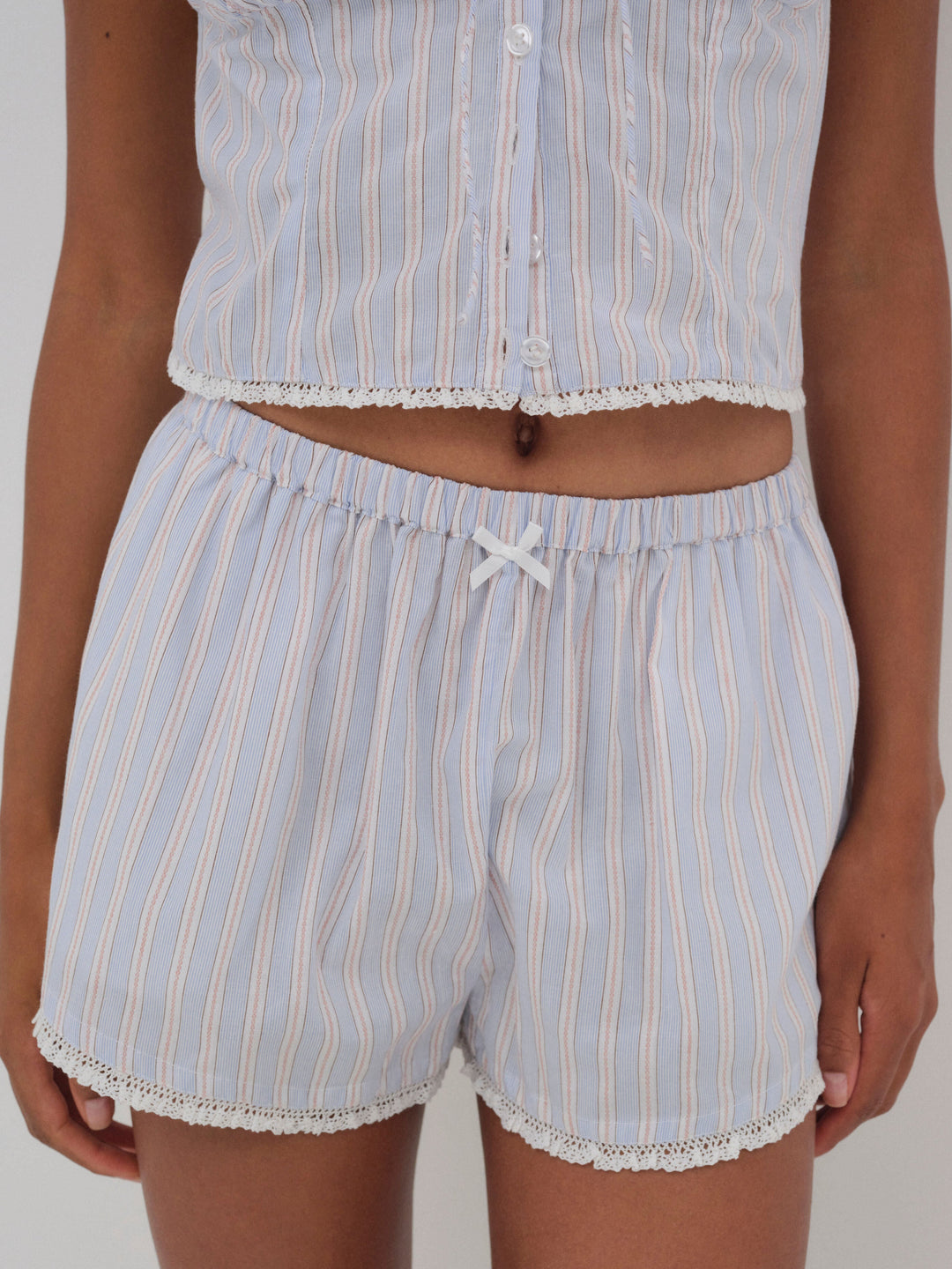 Lakeside Stripe Short - Blue | For Love and Lemons