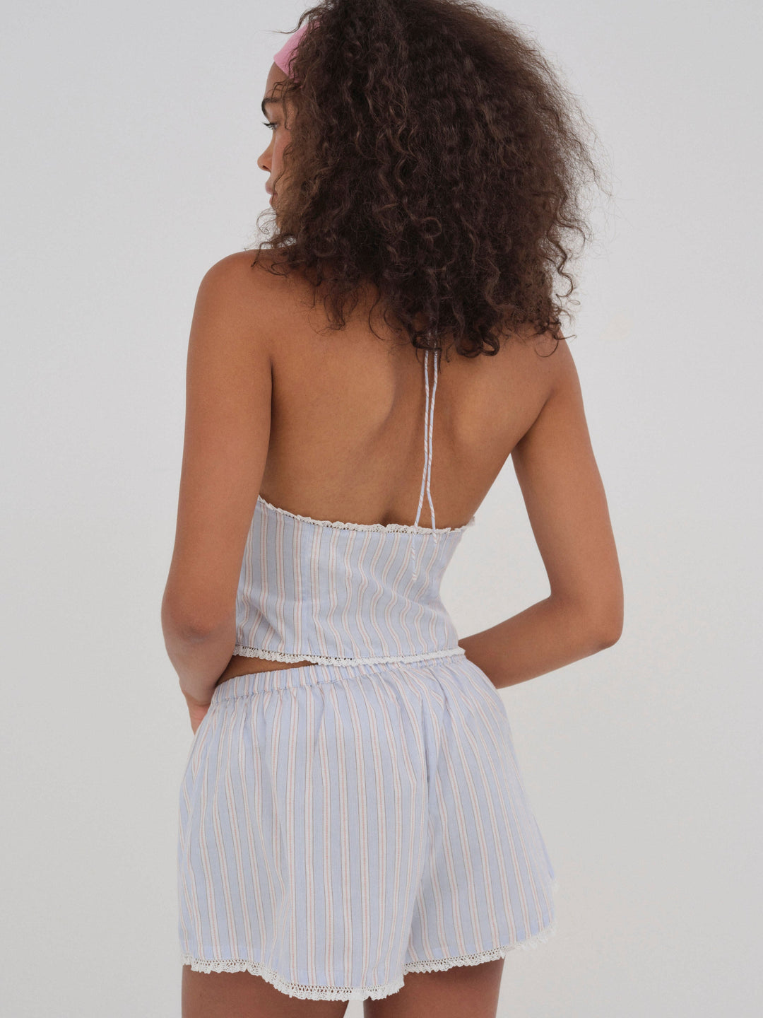 Lakeside Stripe Short - Blue | For Love and Lemons