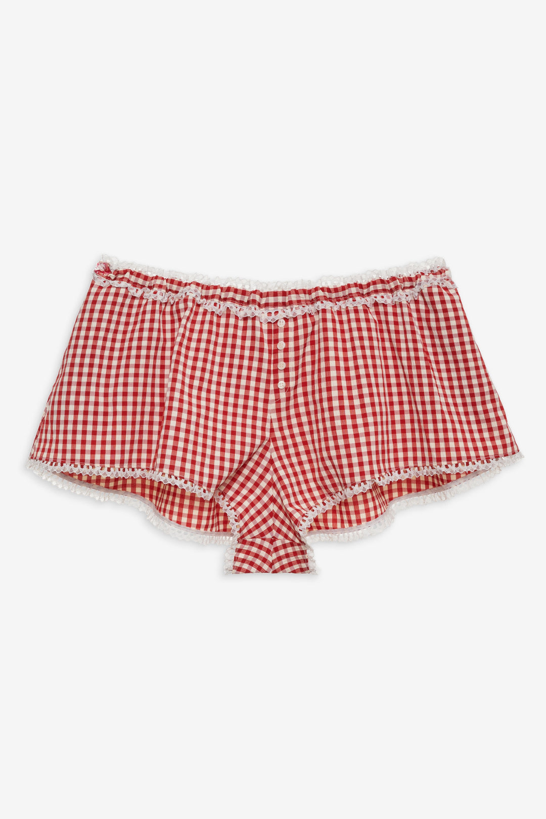 Scotch Bonnet Gingham Short - Red | For Love and Lemons