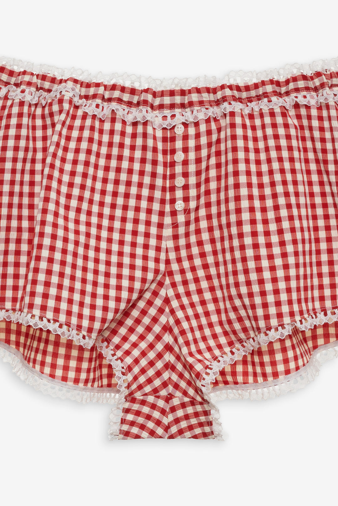 Scotch Bonnet Gingham Short - Red | For Love and Lemons