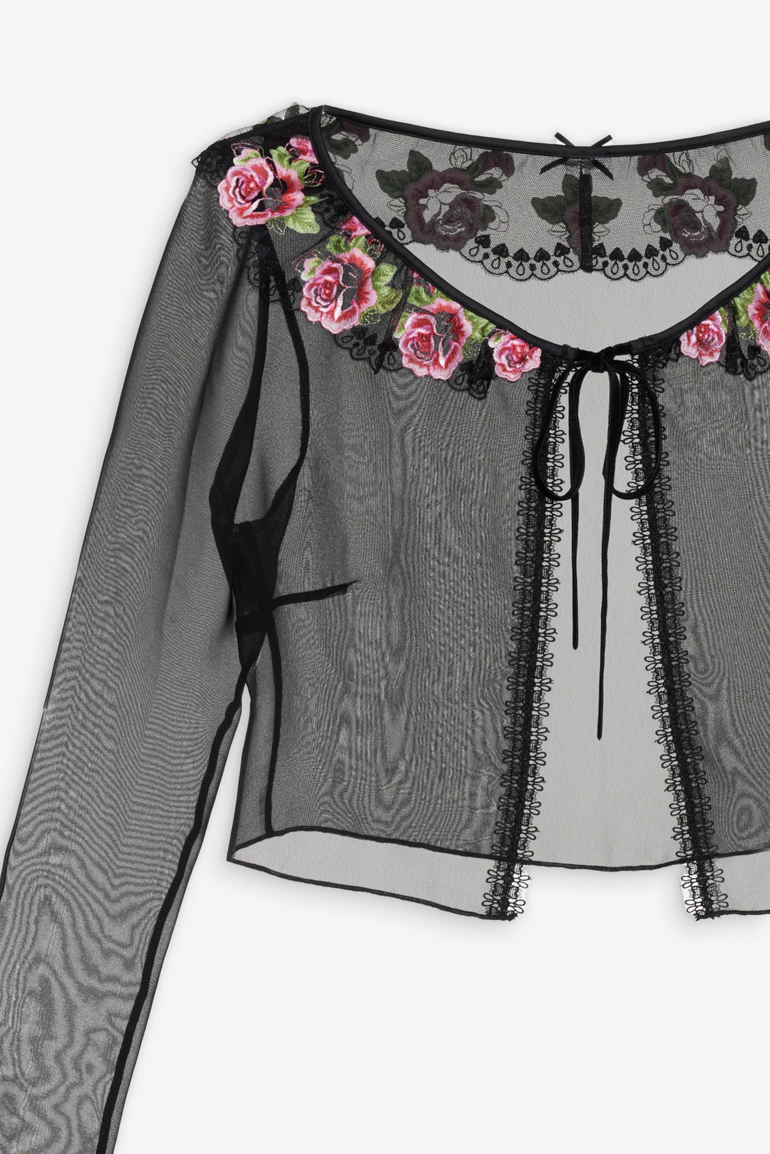 Love Garden Sheer Shrug - Black | For Love and Lemons