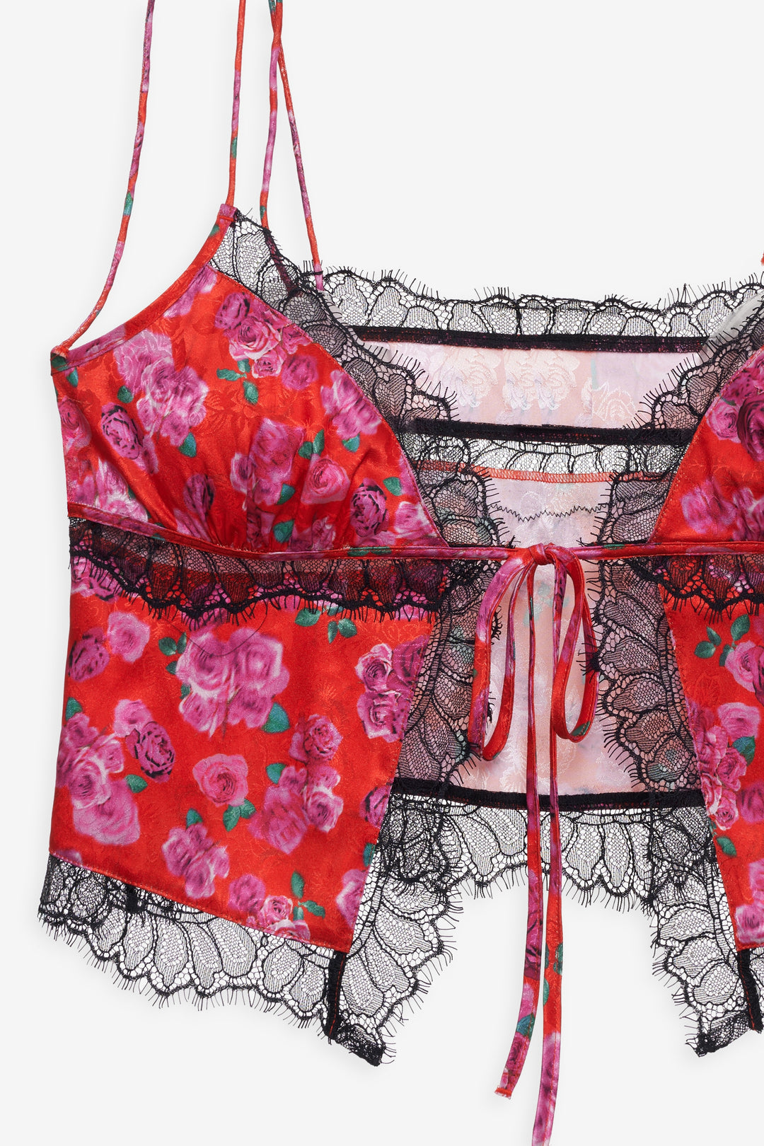 Bellamy Sleep Top & Sleep Mask - Red | For Love and Lemons