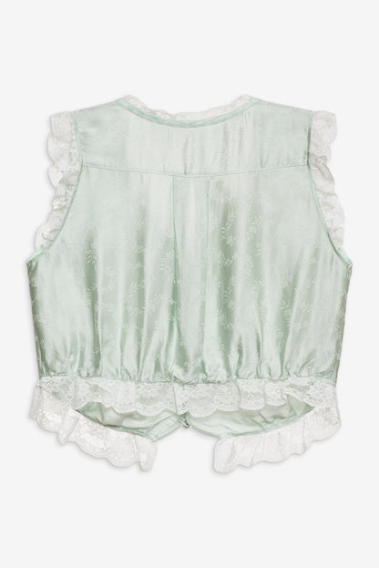 Mint Twist Jacquard Top - Mint | For Love and Lemons