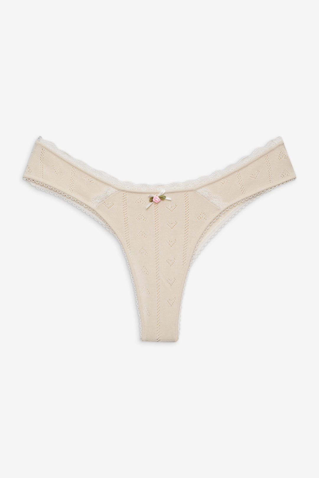 Angelina Knit Panty - Cream | For Love and Lemons