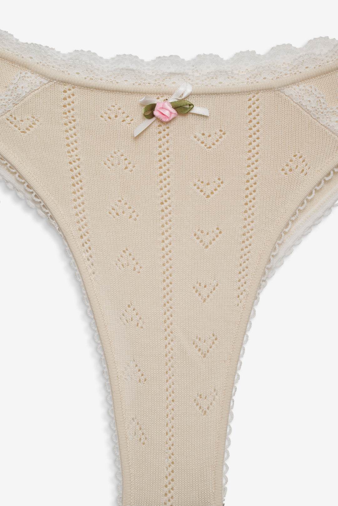 Angelina Knit Panty - Cream | For Love and Lemons