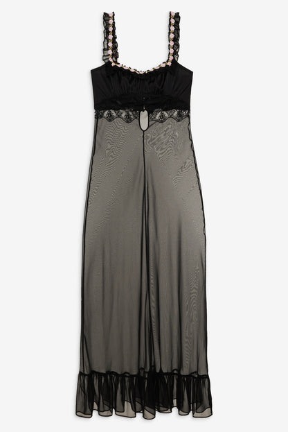 Gertrude Maxi Slip Dress - Black | For Love and Lemons