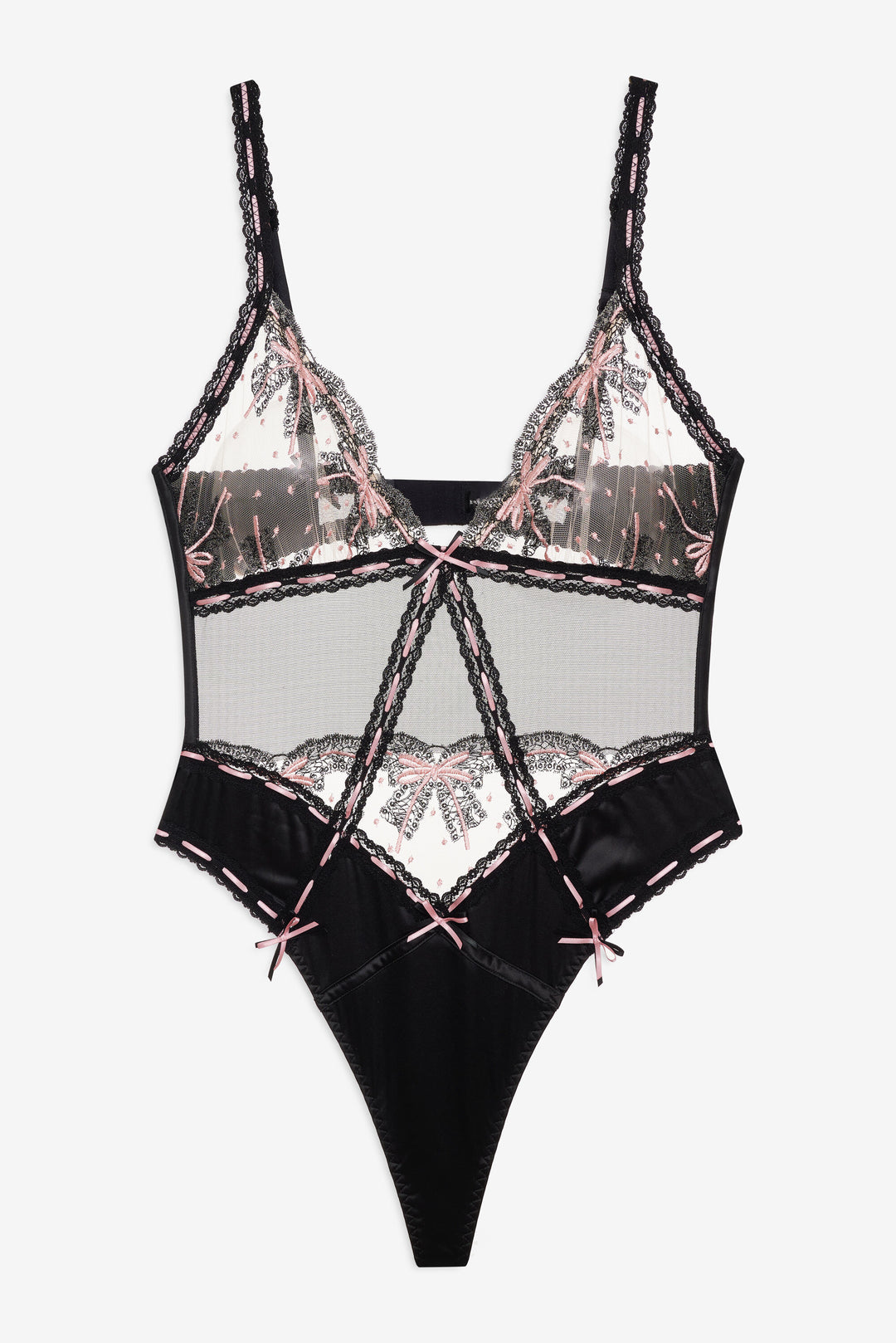 Love Letters Bodysuit - Black | For Love and Lemons